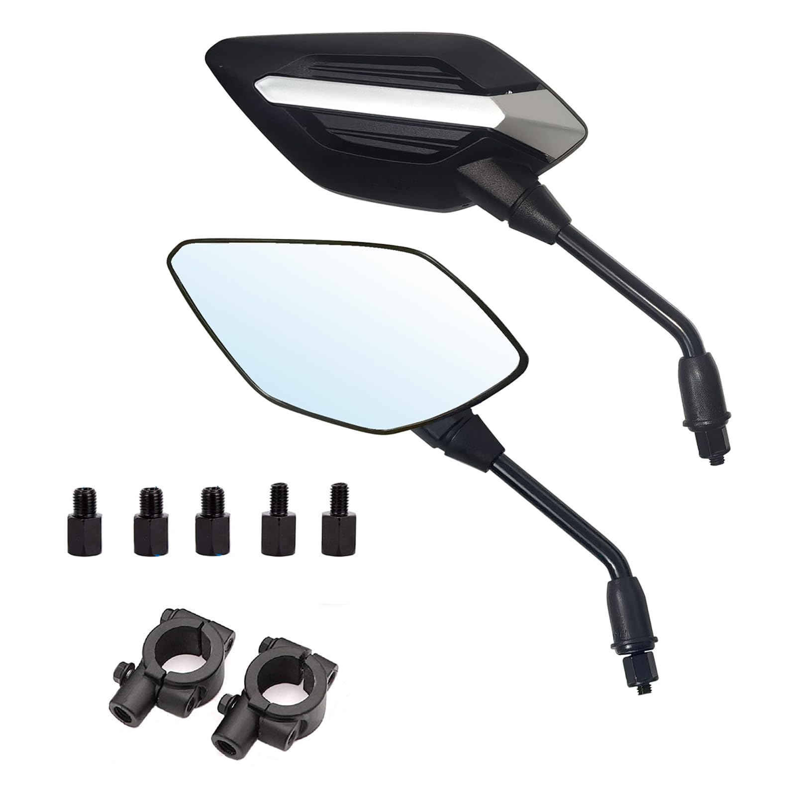 Amazon.com: Mamiko 8MM Motorcycle Mirrors Universal for 7/8